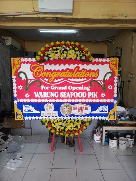 Papan Bunga Ucapan Selamat Cikoko