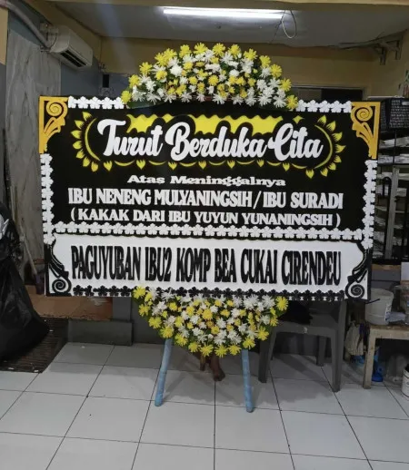 Papan Bunga Duka Cikoko
